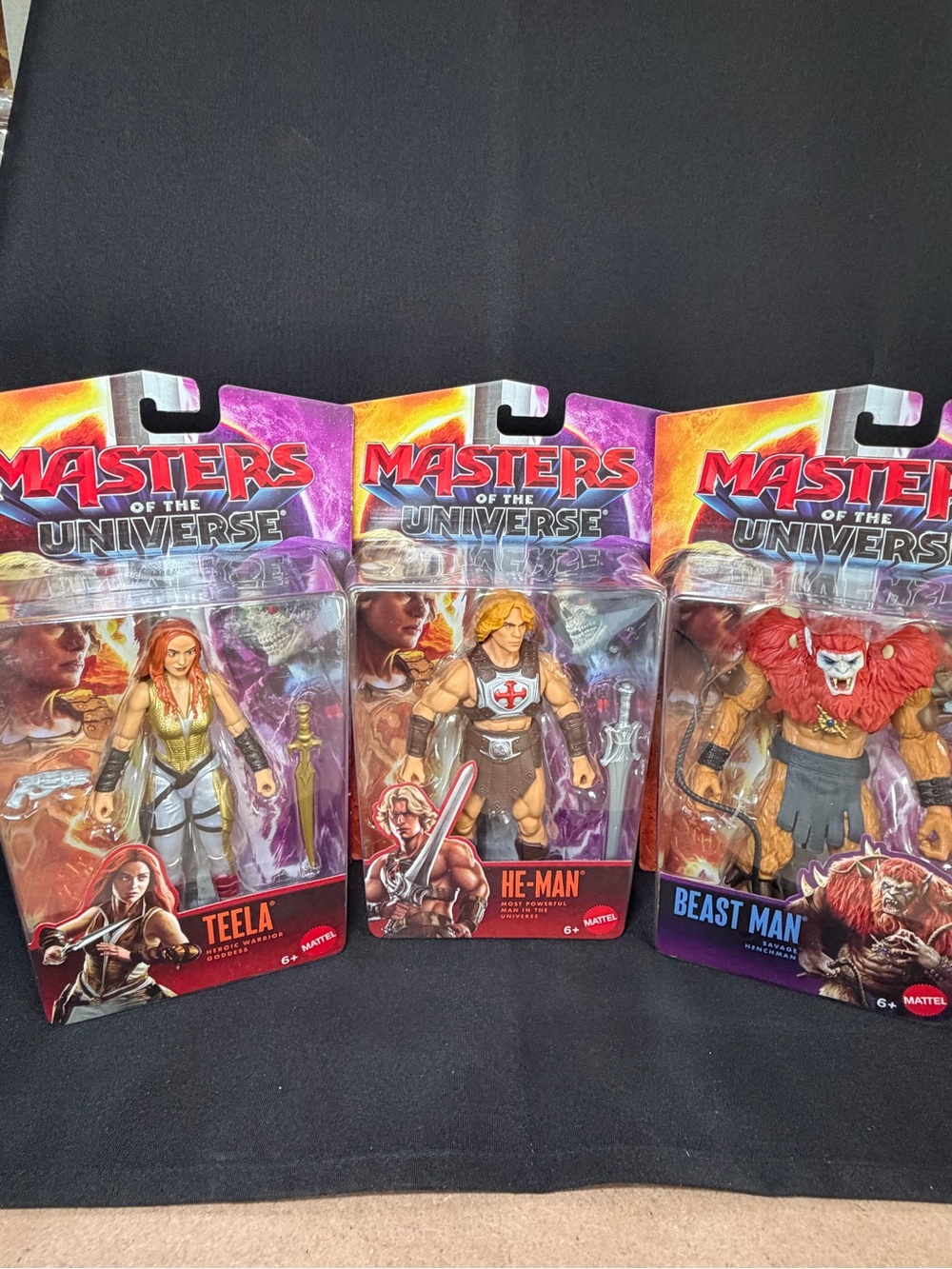 Masters of the Universe 2026 Mattel He-Man Beast Man Teela Figures Lot 3 Set New